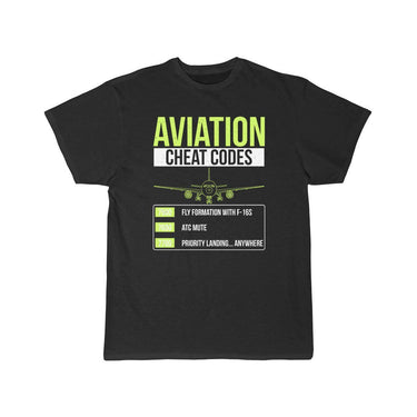 Aviation Cheat Codes Funny ATC Pilot T-SHIRT THE AV8R